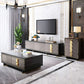 Glam Enclosed Storage TV Stand 3 Drawers and 4 Doors TV Cabinet