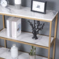 12 "W Modern Marble Console Table Accento resistente al pavimento Resistente Tavolo per Hall