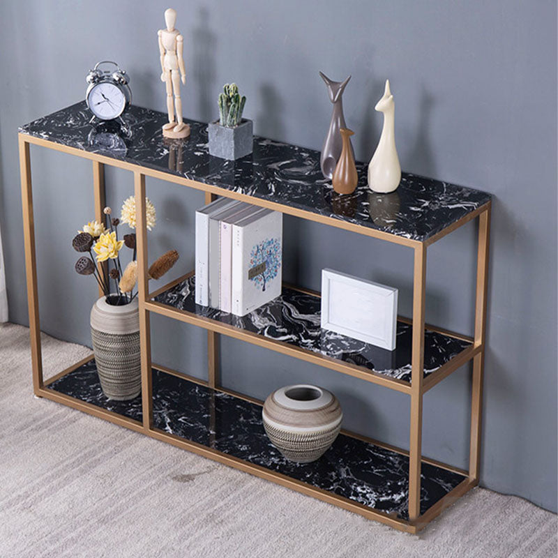 12 "W Modern Marble Console Table Accento resistente al pavimento Resistente Tavolo per Hall