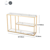 12 "W Modern Marble Console Table Accento resistente al pavimento Resistente Tavolo per Hall