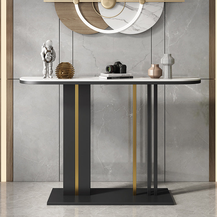 11.8" W Slate Console Stain Resistant Contemporary Console Table