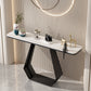 11" Wide Stone Contemporary Console Table Rectangle Accent Table Clearhalo 'Console Tables' 'console_tables' 'Entry & Mudroom Furniture' 'furn' 'furn_console_tables' 'Furniture' 6037133