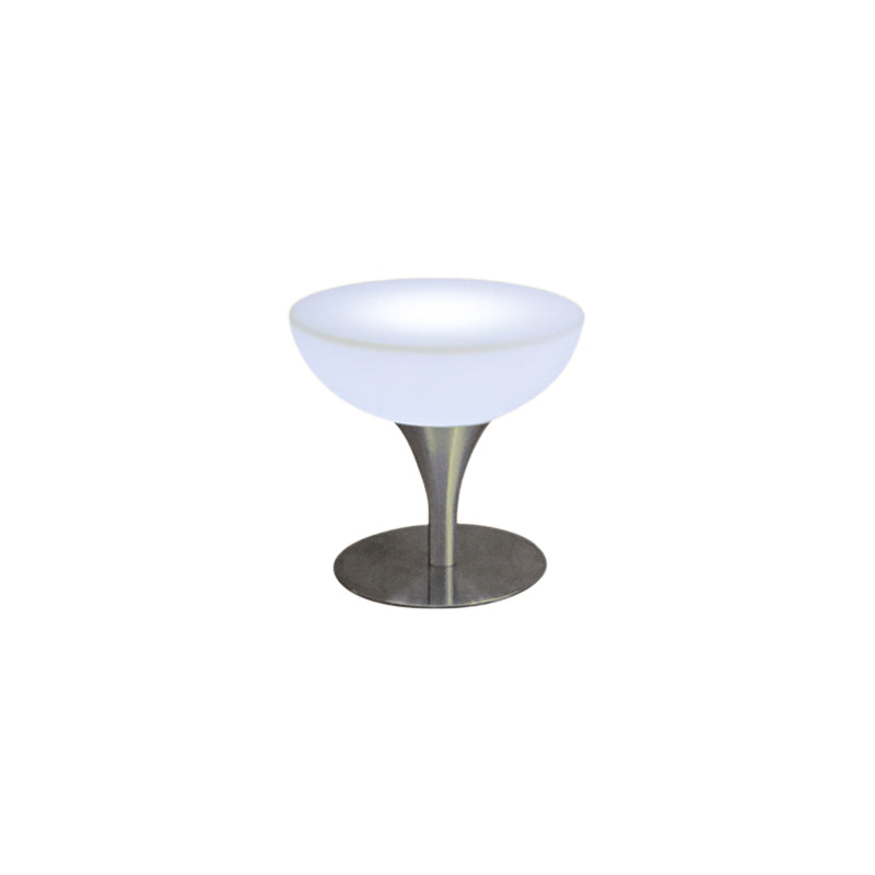 Polyethylene Round Table Industrial Style Restaurant Nightclub Lighting Bar Table 23.6"L x 23.6"W x 22"H Without Chairs Clearhalo 'Bar Furniture' 'Bar Tables' 'bar_tables' 'furn' 'furn_bar_tables' 'Furniture' 'Kitchen & Dining Furniture' 6037179