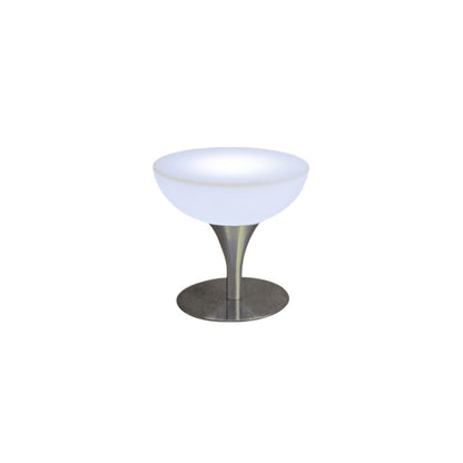 Polyethylene Round Table Industrial Style Restaurant Nightclub Lighting Bar Table 23.6"L x 23.6"W x 22"H Without Chairs Clearhalo 'Bar Furniture' 'Bar Tables' 'bar_tables' 'furn' 'furn_bar_tables' 'Furniture' 'Kitchen & Dining Furniture' 6037179