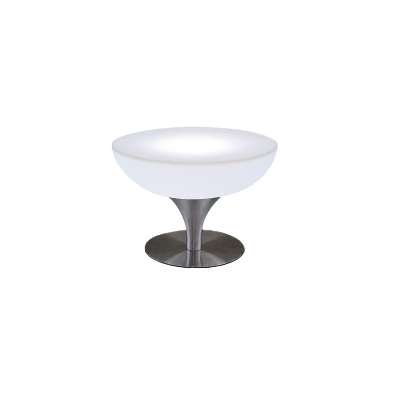 Polyethylene Round Table Industrial Style Restaurant Nightclub Lighting Bar Table 31.4"L x 31.4"W x 22"H Without Chairs Clearhalo 'Bar Furniture' 'Bar Tables' 'bar_tables' 'furn' 'furn_bar_tables' 'Furniture' 'Kitchen & Dining Furniture' 6037180