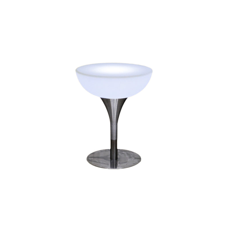 Polyethylene Round Table Industrial Style Restaurant Nightclub Lighting Bar Table 23.6"L x 23.6"W x 29.9"H Without Chairs Clearhalo 'Bar Furniture' 'Bar Tables' 'bar_tables' 'furn' 'furn_bar_tables' 'Furniture' 'Kitchen & Dining Furniture' 6037183