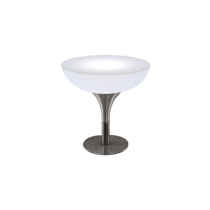 Polyethylene Round Table Industrial Style Restaurant Nightclub Lighting Bar Table 31.4"L x 31.4"W x 29.9"H Without Chairs Clearhalo 'Bar Furniture' 'Bar Tables' 'bar_tables' 'furn' 'furn_bar_tables' 'Furniture' 'Kitchen & Dining Furniture' 6037184