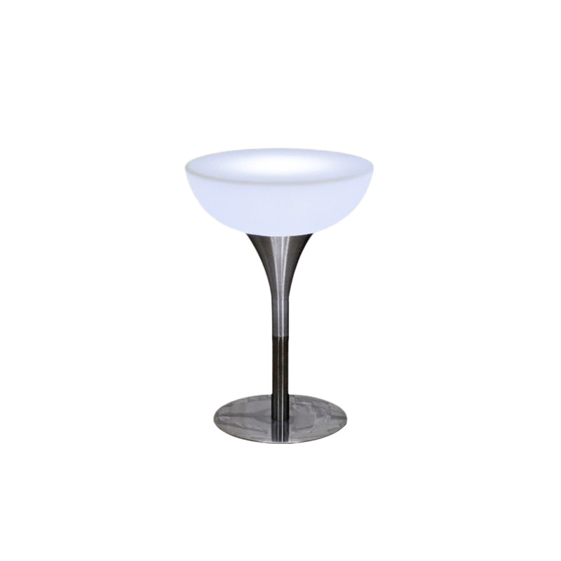 Polyethylene Round Table Industrial Style Restaurant Nightclub Lighting Bar Table 23.6"L x 23.6"W x 37.8"H Without Chairs Clearhalo 'Bar Furniture' 'Bar Tables' 'bar_tables' 'furn' 'furn_bar_tables' 'Furniture' 'Kitchen & Dining Furniture' 6037186