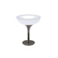 Polyethylene Round Table Industrial Style Restaurant Nightclub Lighting Bar Table 31.4"L x 31.4"W x 37.8"H Without Chairs Clearhalo 'Bar Furniture' 'Bar Tables' 'bar_tables' 'furn' 'furn_bar_tables' 'Furniture' 'Kitchen & Dining Furniture' 6037188
