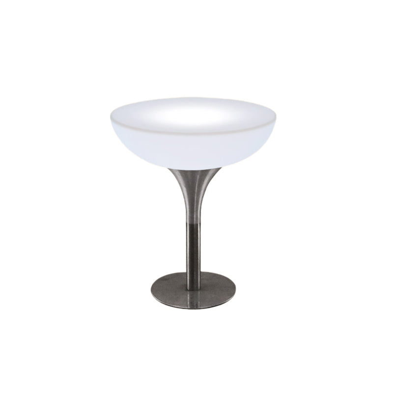 Polyethylene Round Table Industrial Style Restaurant Nightclub Lighting Bar Table 31.4"L x 31.4"W x 37.8"H Without Chairs Clearhalo 'Bar Furniture' 'Bar Tables' 'bar_tables' 'furn' 'furn_bar_tables' 'Furniture' 'Kitchen & Dining Furniture' 6037188