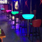 Polyethylene Round Table Industrial Style Restaurant Nightclub Lighting Bar Table Clearhalo 'Bar Furniture' 'Bar Tables' 'bar_tables' 'furn' 'furn_bar_tables' 'Furniture' 'Kitchen & Dining Furniture' 6037191