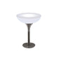 Polyethylene Round Table Industrial Style Restaurant Nightclub Lighting Bar Table 31.4"L x 31.4"W x 41.7"H Without Chairs Clearhalo 'Bar Furniture' 'Bar Tables' 'bar_tables' 'furn' 'furn_bar_tables' 'Furniture' 'Kitchen & Dining Furniture' 6037192