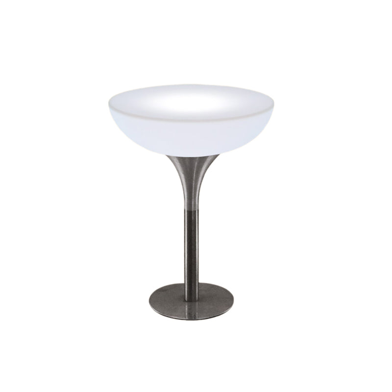 Polyethylene Round Table Industrial Style Restaurant Nightclub Lighting Bar Table 31.4"L x 31.4"W x 41.7"H Without Chairs Clearhalo 'Bar Furniture' 'Bar Tables' 'bar_tables' 'furn' 'furn_bar_tables' 'Furniture' 'Kitchen & Dining Furniture' 6037192