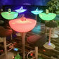 Polyethylene Round Table Industrial Style Restaurant Nightclub Lighting Bar Table Clearhalo 'Bar Furniture' 'Bar Tables' 'bar_tables' 'furn' 'furn_bar_tables' 'Furniture' 'Kitchen & Dining Furniture' 6037193
