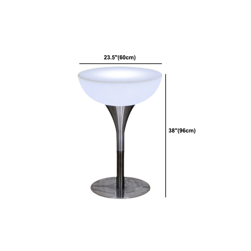 Polyethylene Round Table Industrial Style Restaurant Nightclub Lighting Bar Table Clearhalo 'Bar Furniture' 'Bar Tables' 'bar_tables' 'furn' 'furn_bar_tables' 'Furniture' 'Kitchen & Dining Furniture' 6037196