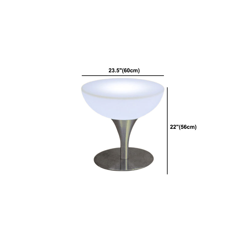 Polyethylene Round Table Industrial Style Restaurant Nightclub Lighting Bar Table Clearhalo 'Bar Furniture' 'Bar Tables' 'bar_tables' 'furn' 'furn_bar_tables' 'Furniture' 'Kitchen & Dining Furniture' 6037198