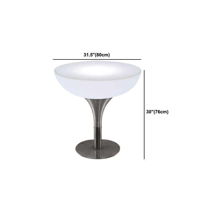 Polyethylene Round Table Industrial Style Restaurant Nightclub Lighting Bar Table Clearhalo 'Bar Furniture' 'Bar Tables' 'bar_tables' 'furn' 'furn_bar_tables' 'Furniture' 'Kitchen & Dining Furniture' 6037200