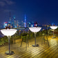Polyethylene Round Table Industrial Style Bar Lighted Bar Table