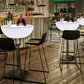 Polyethylene Round Table Industrial Style Bar Lighted Bar Table