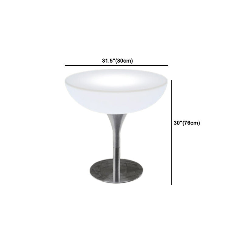 Polyethylene Round Table Industrial Style Bar Lighted Bar Table