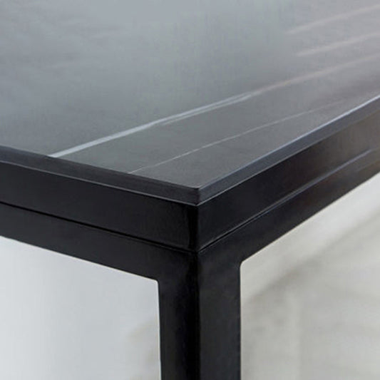 Faux Marble Counter Dining Table Contemporary Metal Base Counter Wine Table