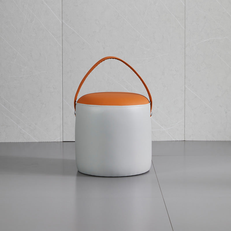 POUF OTTOMANO DE POUF OTTOMANO Capazonado de cuero Genuino