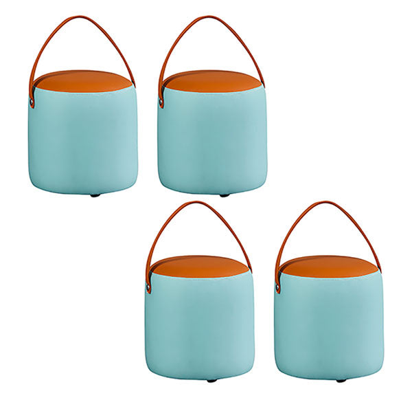 POUF OTTOMANO DE POUF OTTOMANO Capazonado de cuero Genuino