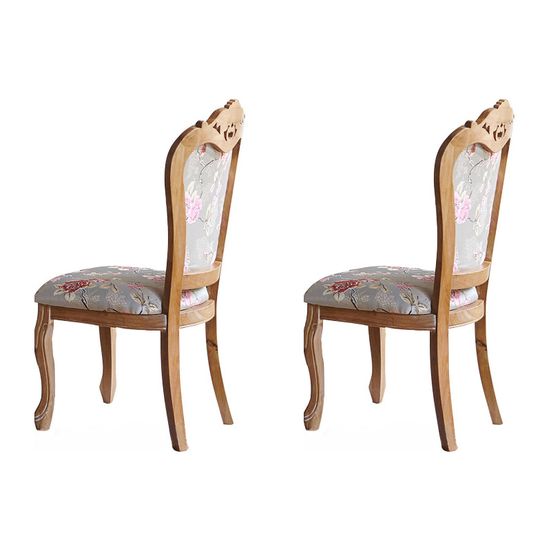 Victoria Round Table Set 1/2/5 Pieces Dining Set for Home Use 2 Grey Chairs Clearhalo 'Dining Room Sets' 'Dining Tables & Seating' 'dining_room_set' 'furn' 'furn_dining_room_set' 'Furniture' 'Kitchen & Dining Furniture' 6037642