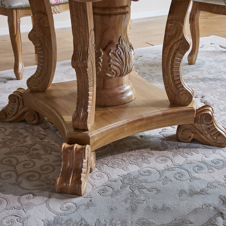 Victoria Round Table Set 1/2/5 Pieces Dining Set for Home Use Clearhalo 'Dining Room Sets' 'Dining Tables & Seating' 'dining_room_set' 'furn' 'furn_dining_room_set' 'Furniture' 'Kitchen & Dining Furniture' 6037649