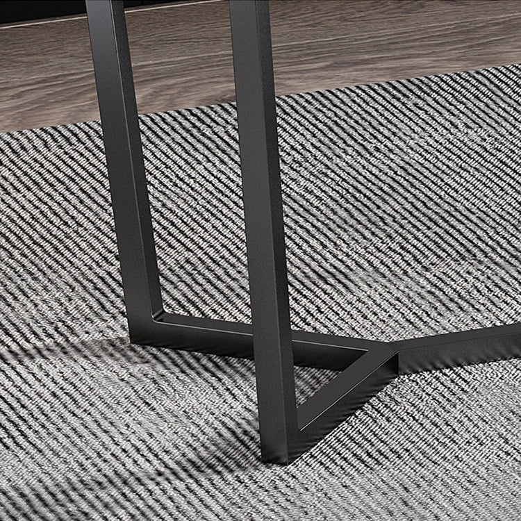 Modern Rectangle Stone Table Set 1/2/7 Pieces Dining Set for Kitchen Clearhalo 'Dining Room Sets' 'Dining Tables & Seating' 'dining_room_set' 'furn' 'furn_dining_room_set' 'Furniture' 'Kitchen & Dining Furniture' 6037685