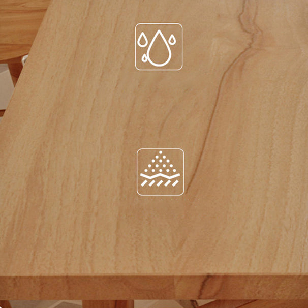 Moderno 1/2/7 pezzi rettangolare set da pranzo in legno massiccio con sedie in legno