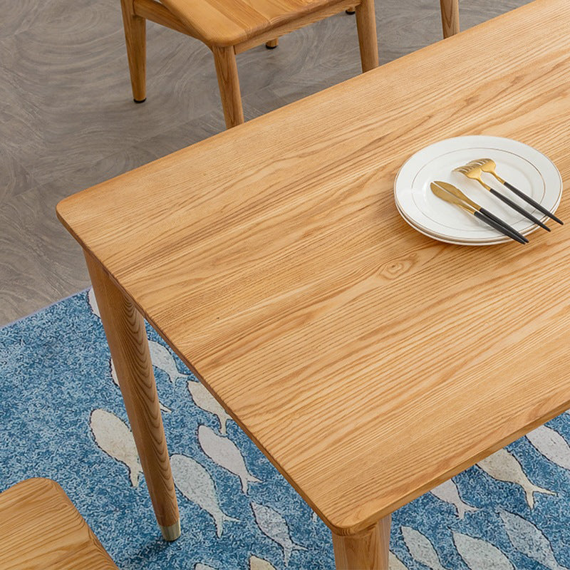 Juego de mesa de madera rectangular de estilo moderno 1/2/7 piezas de comedor para cocina