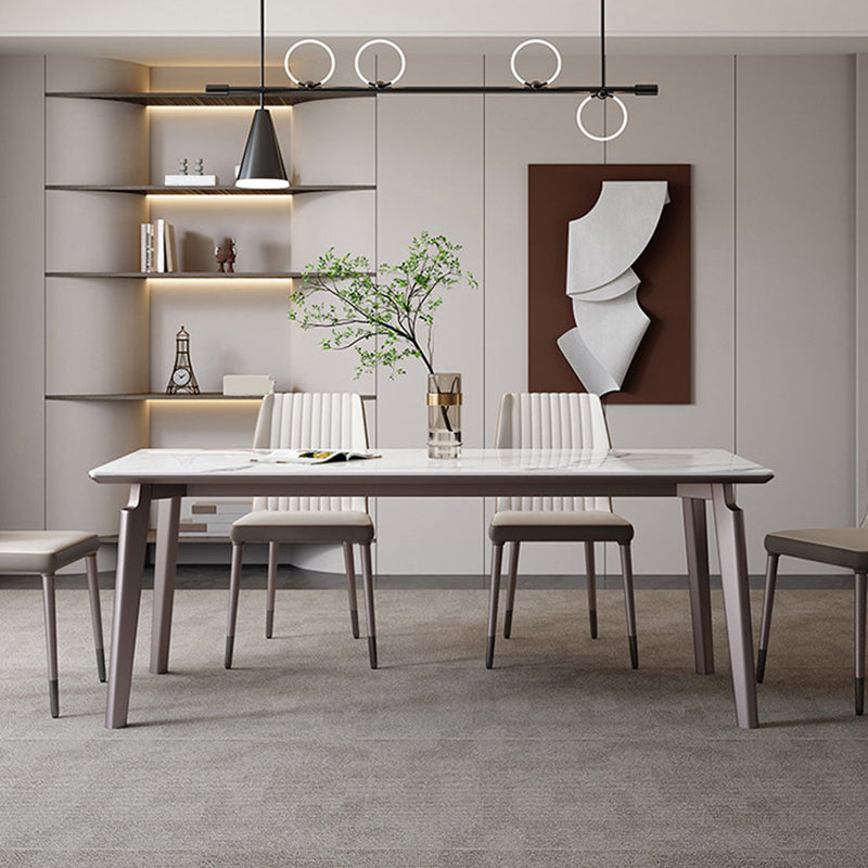 Modern 1/4/5/6 stuks rechthoek Dinerset Sintered Stone Top Dinette Table Set