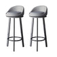 Contemporary Home Swivel Stool Matte Finish Upholstered Bar Stools