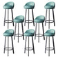 Contemporary Home Swivel Stool Matte Finish Upholstered Bar Stools