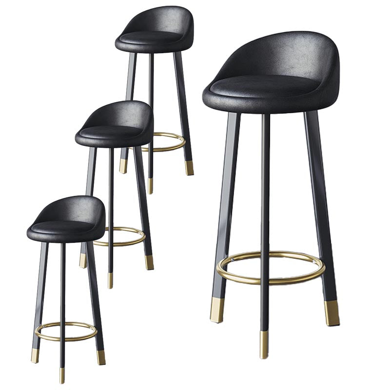 Contemporary Home Swivel Stool Matte Finish Upholstered Bar Stools