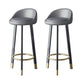 Contemporary Home Swivel Stool Matte Finish Upholstered Bar Stools