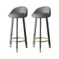 Contemporary Home Swivel Stool Matte Finish Upholstered Bar Stools