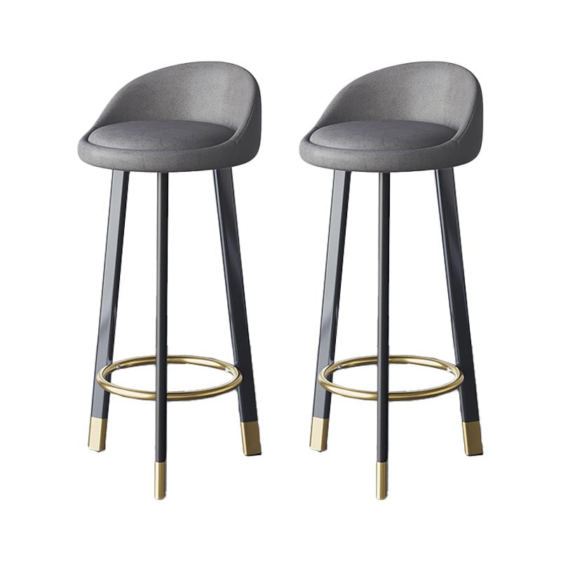 Contemporary Home Swivel Stool Matte Finish Upholstered Bar Stools