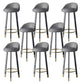 Contemporary Home Swivel Stool Matte Finish Upholstered Bar Stools