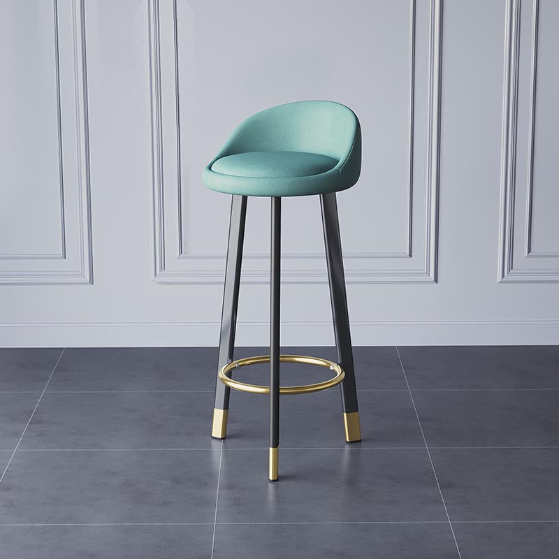 Contemporary Home Swivel Stool Matte Finish Upholstered Bar Stools