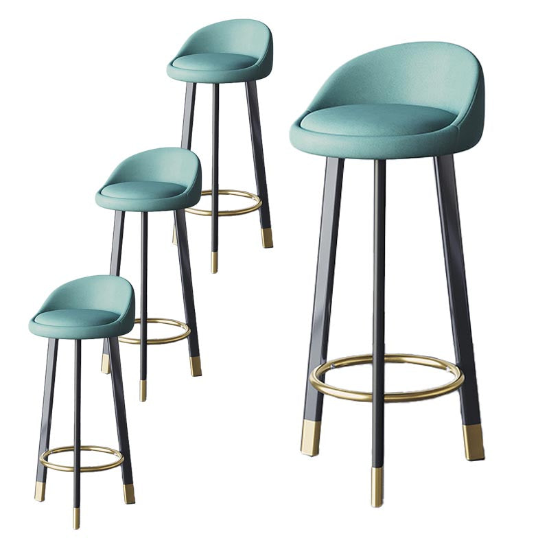 Contemporary Home Swivel Stool Matte Finish Upholstered Bar Stools