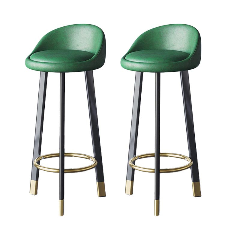 Contemporary Home Swivel Stool Matte Finish Upholstered Bar Stools