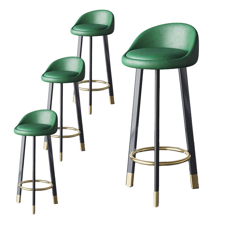 Contemporary Home Swivel Stool Matte Finish Upholstered Bar Stools