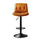 Sgabello da bar in pelle di altezza regolabile scandinava