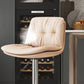 Sgabello da bar in pelle di altezza regolabile scandinava