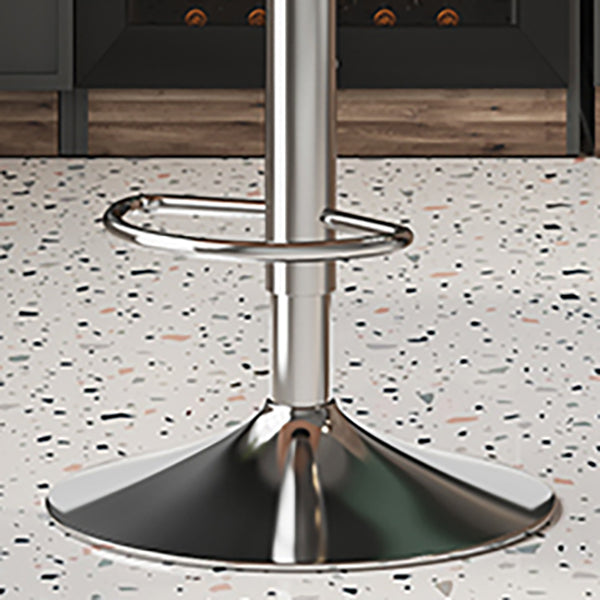 Sgabello da bar in pelle di altezza regolabile scandinava