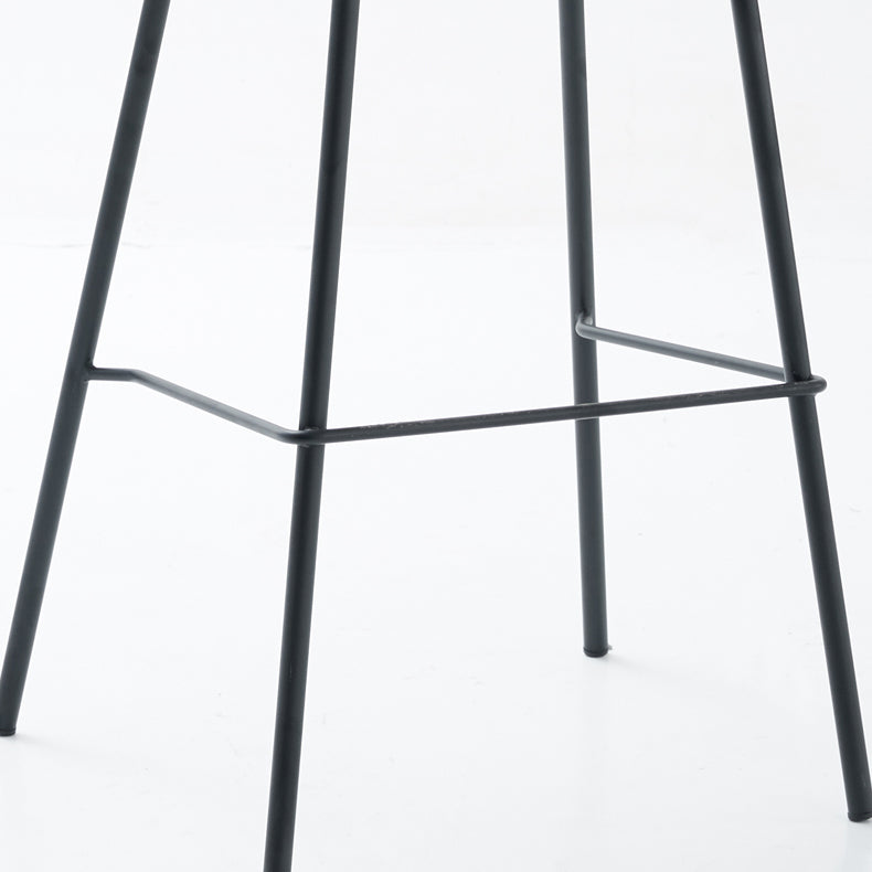 Contemporary Footrest Low Back Bar Stool Leather Counter Stool for Living Room Clearhalo 'Bar Furniture' 'Bar Stools' 'bar_stools' 'furn' 'furn_bar_stools' 'Furniture' 'Kitchen & Dining Furniture' 6038812