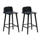 Modern Rubberwood Bar Stool Low Back Counter Height Bar Stool