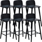 Modern Rubberwood Bar Stool Low Back Counter Height Bar Stool